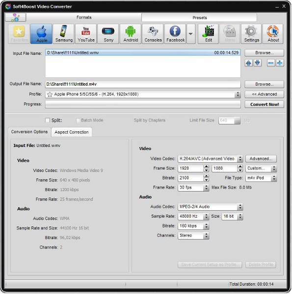 Click to view Soft4Boost Video Converter 4.3.7.843 screenshot