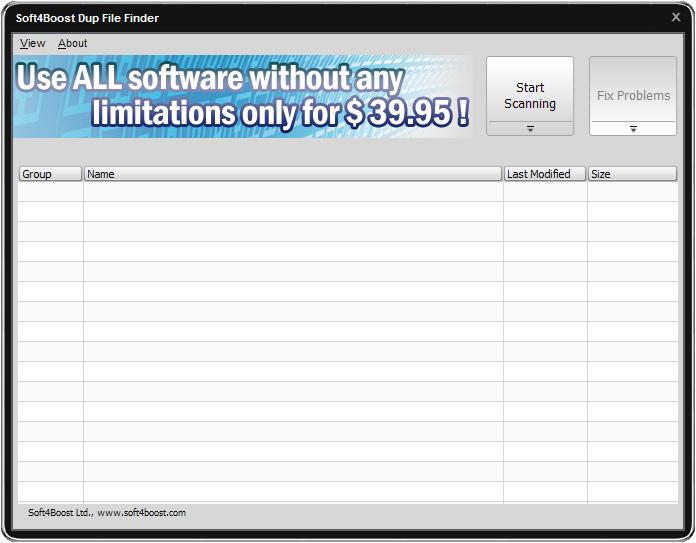 Soft4Boost Dup File Finder screenshot