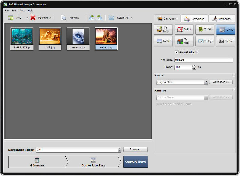 Click to view Soft4Boost Image Converter 5.5.9.981 screenshot